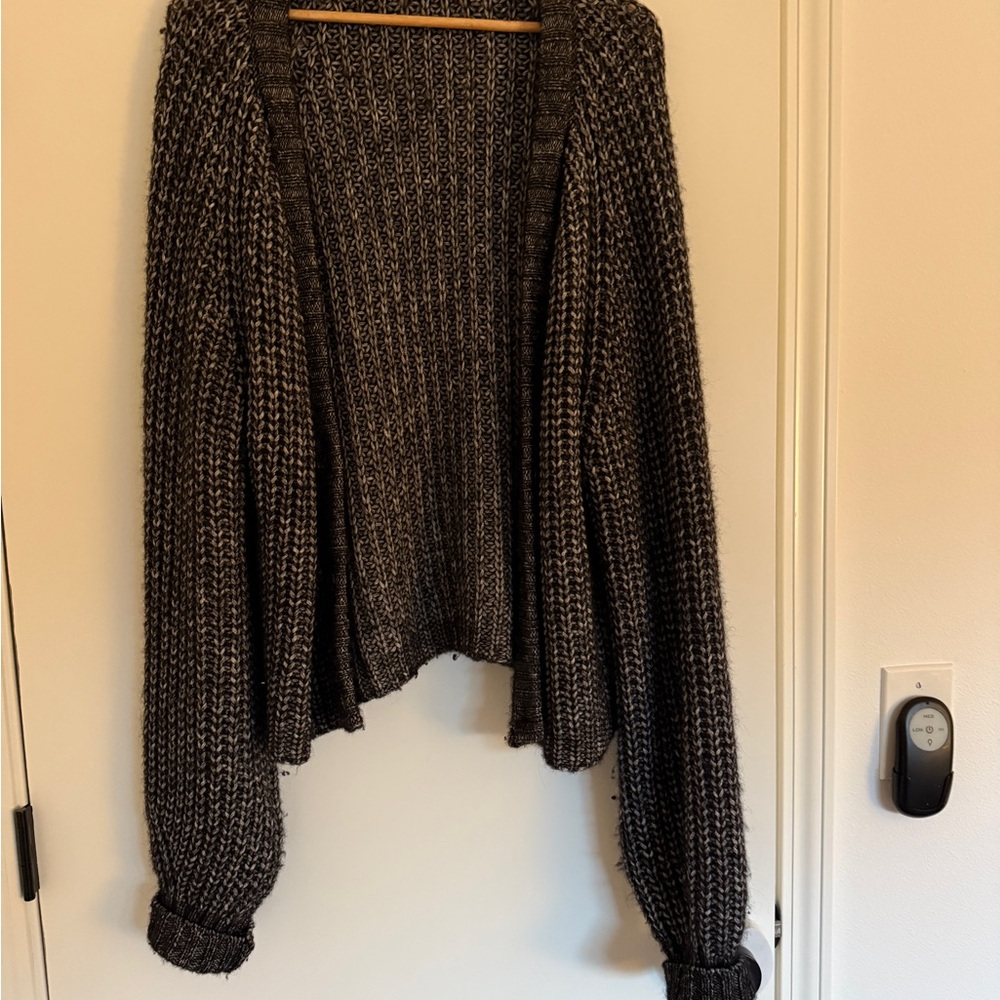 Oversized Cable Knit Wool Sweater